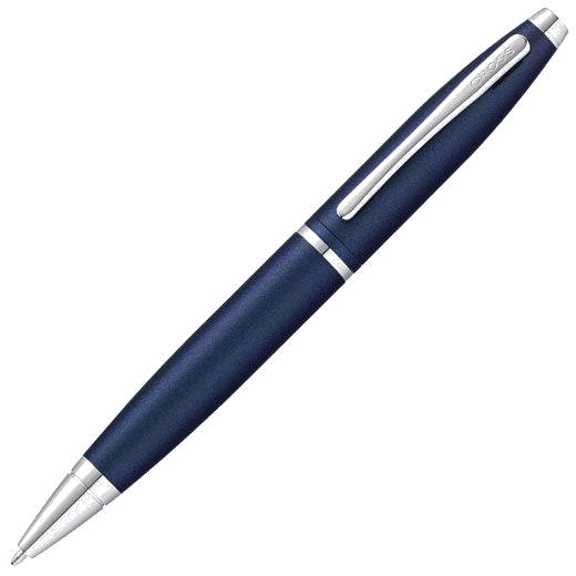 This Midnight Blue Lacquer Calais Ballpoint Pen was designed by Cross.