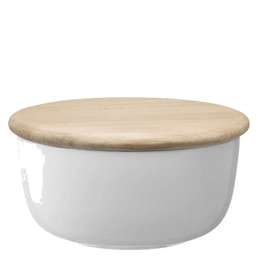 Standard Dine Bowl with Oak Lid designed by LSA.