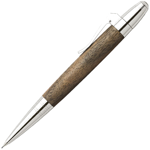 graf von faber castell magnum series walnut wood propelling pencil
