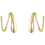 georg jensen yellow gold mercy spiral earrings