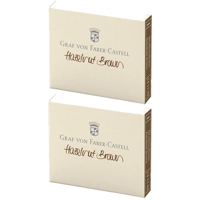 gvfc hazelnut brown ink cartridges 2 x 6