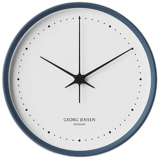 This is the Georg Jensen Koppel Blue & White 22cm Wall Clock.