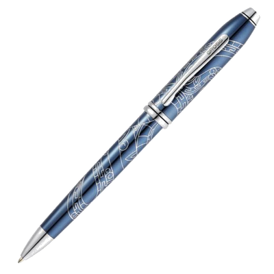 1 townsend blue lacquer 2025 zodiac year of the snake ballpoint pen at0042 76