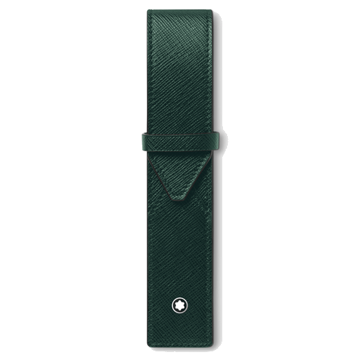 This Montblanc Sartorial British Green 1 Pen Pouch can fit one writing instrument.