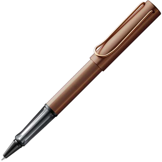 This is the LAMY Marron Lx Rollerball Pen.