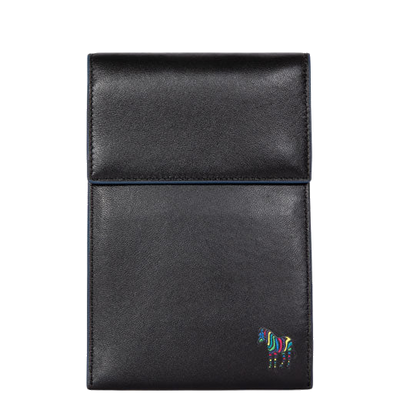 paul smith black zebra logo neck pouch