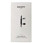 society paris black stainless steel cutlery multi tool packaging