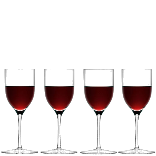 lsa set of 4 signature bar port glasses