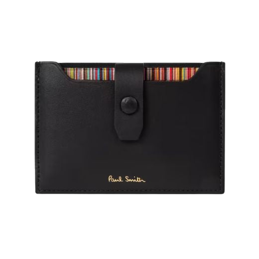 The Signature Stripe Pull Out Leather Card Holder by Paul Smith.