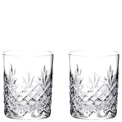 These Edinburgh 2 x 21cl Whisky Tumblers have been designed by Royal Scot Crystal.