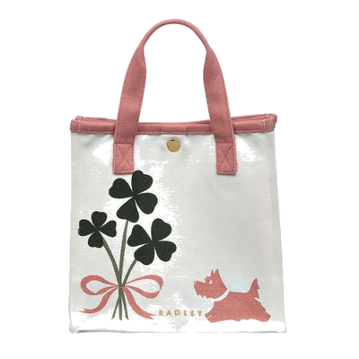 radley lucky charm small canvas tote bag