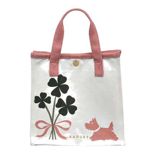 radley lucky charm small canvas tote bag