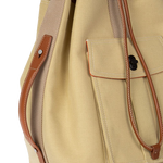 paul smith cotton linen sand duffel bag side