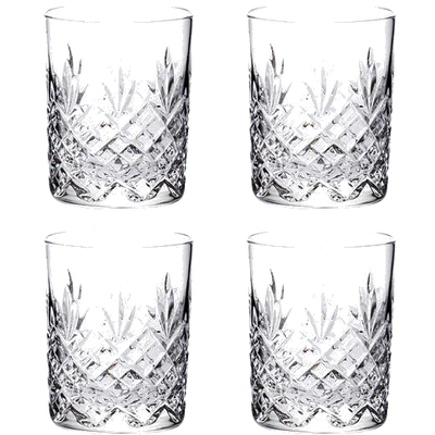 These Edinburgh 4 x 21cl Whisky Tumblers have been designed by Royal Scot Crystal.