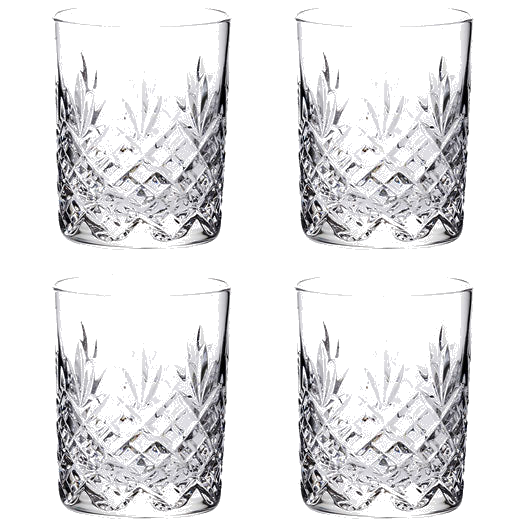These Edinburgh 4 x 21cl Whisky Tumblers have been designed by Royal Scot Crystal.