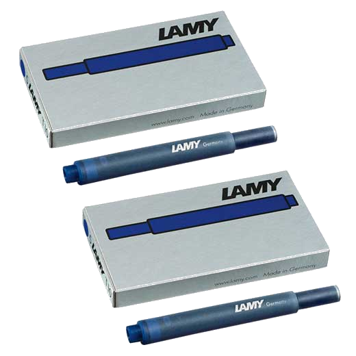 The LAMY black/blue pack of five ink cartridges.