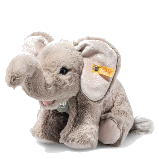 This Teddies for Tomorrow Edie the Elephant is designed by Steiff.