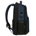 deep blue nylon backpack