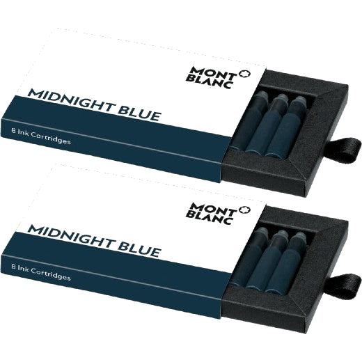 montblanc midnight blue ink cartridges 2