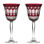 royal scot crystal ruby red 2 belgravia large wine glasses