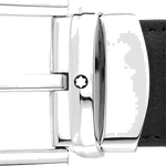 montblanc bussiness line 30mm reversible belt with horseshoe buckle black brown buckle