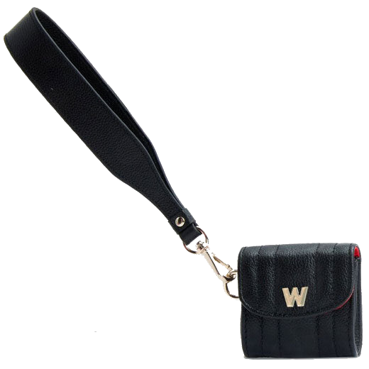 wolf 1834 mimi black airpod case with wristlet