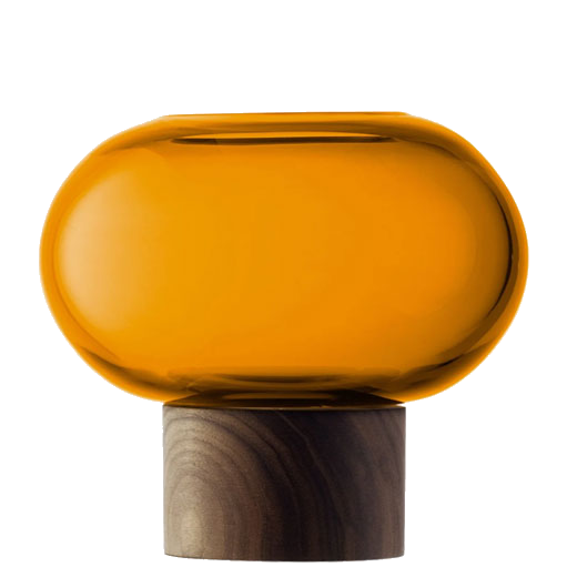 lsa oblate small amber vase
