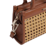 boss tote brown leather