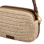 4 radley dukes place natural crochet medium zip top cross body bag 111374