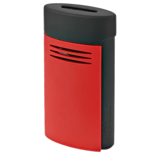 This Matt Black & Red Megajet Lighter is designed by S.T. Dupont Paris.