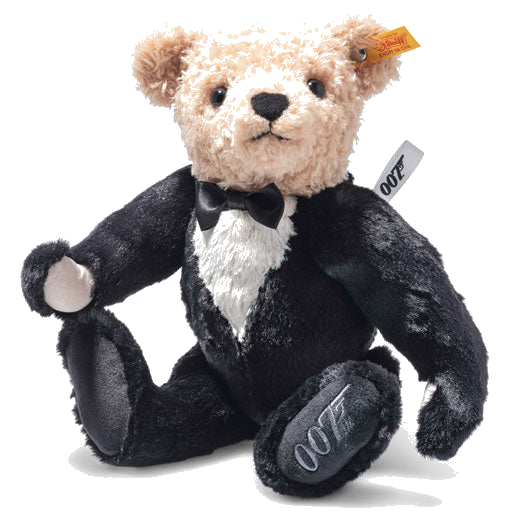 Steiff's James Bond the Teddy Bear is 5-way jointed.