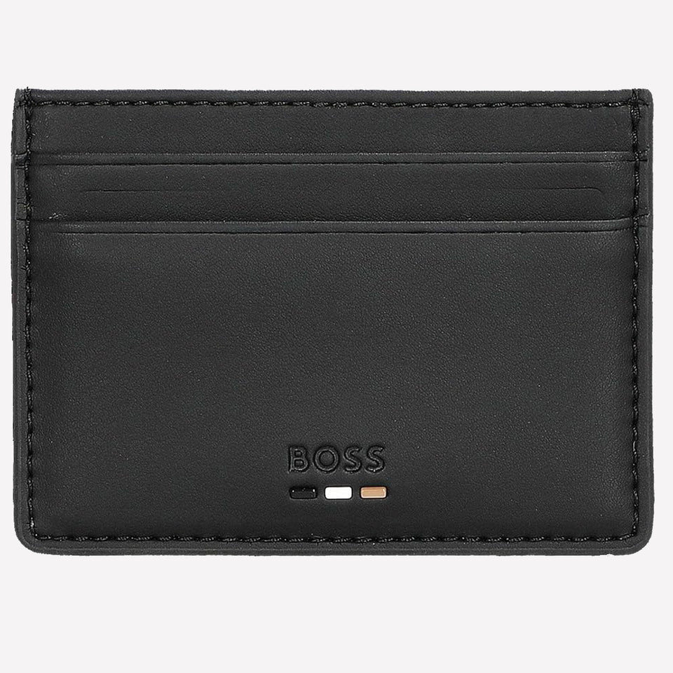This BOSS black leather card holder is part of their Randy collection.