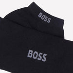 This pair of BOSS socks are made from a cotton material.
