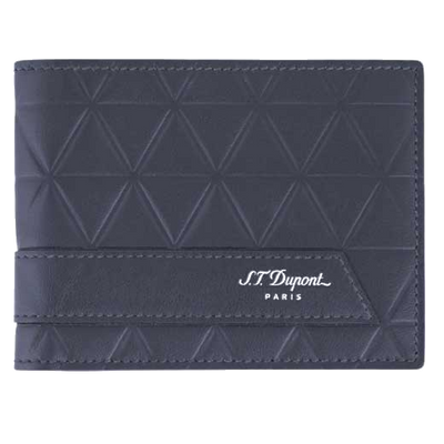 blue fupont wallet