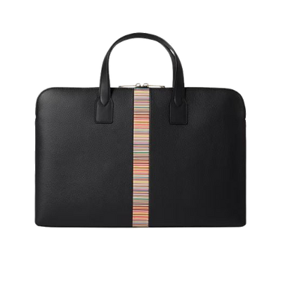 1 paul smith black leather slim folio with signature stripe m1a 8179 cmulti 79 0