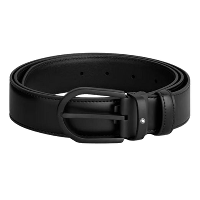 montblanc mb199650 horseshoe buckle black belt