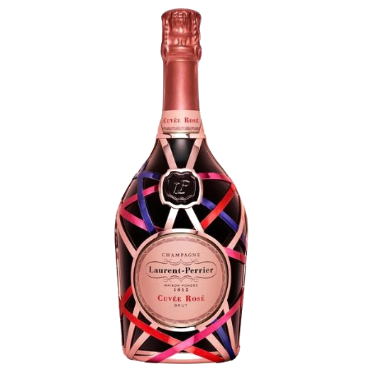 Laurent-Perrier Cuvée Rosé 75cl Ribbon Robe Champagne.