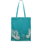 1 radley deep sea diver maldives blue canvas medium open top tote bag 111371