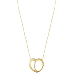 georg jensen 18 kt gold offspring heart pendant