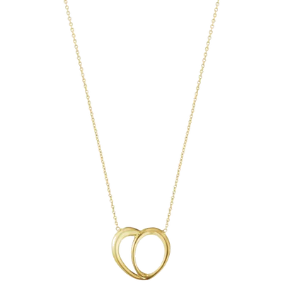 georg jensen 18 kt gold offspring heart pendant