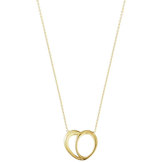 georg jensen 18 kt gold offspring heart pendant