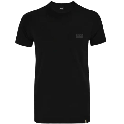 1 cotton rn 365 t shirt in black with boss logo 50531401 01 001