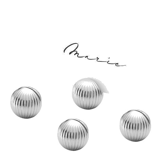 This Bernadotte Chrome Table Card Holders 4pc by Georg Jensen looks great on a table served with other pieces from the range.