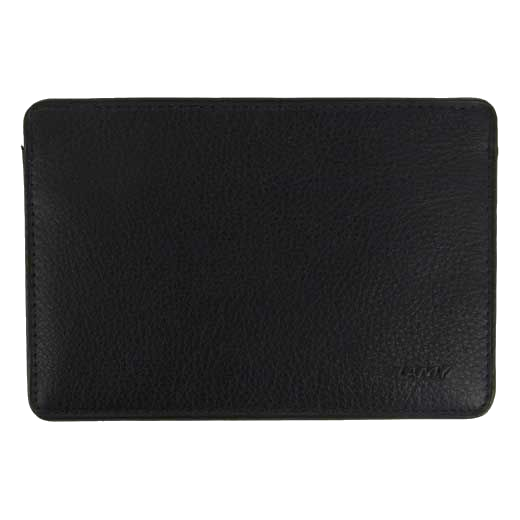 black leather lamy card cas 1