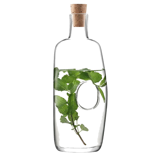 LSA International's Signature Void Carafe with Cork Stopper has been handmade.