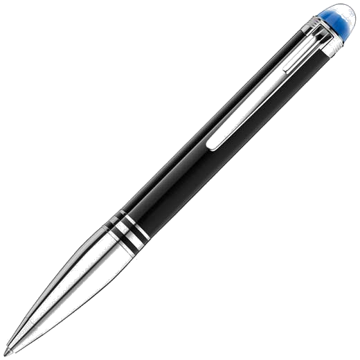 This Montblanc StarWalker Doué Black and Stainless Steel Ballpoint Pen features a high-grade cone.