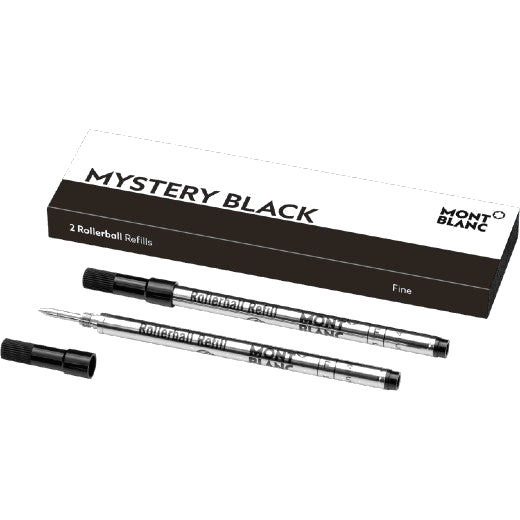montblanc mystery black fine rollerball refills