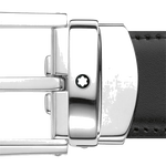 montblanc business line curved horseshoe reversible belt buckle