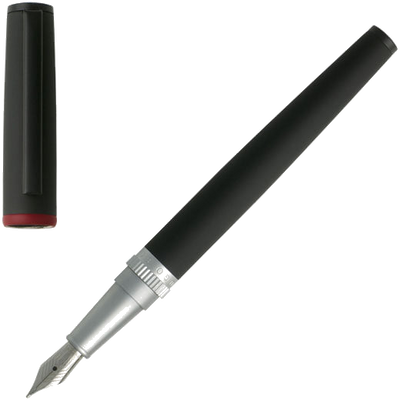 hugo boss gear black fountain pen