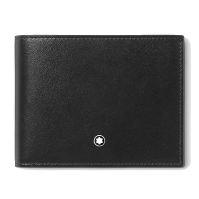 12cc black leather wallet